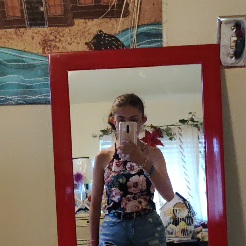 Floral crop top